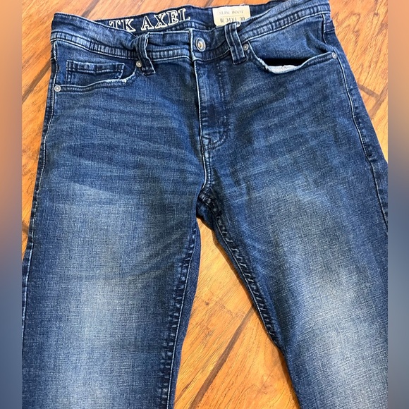 TK Axel Slim Boot men’s jeans blue denim stretch 34x30 nice! - Picture 5 of 10